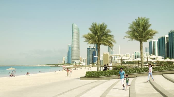 Набережная и пляж Корниш